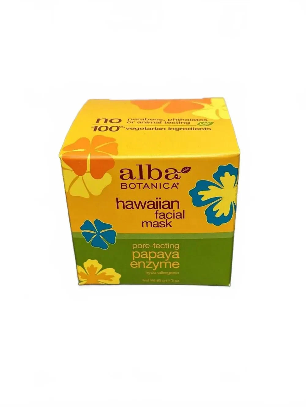 Alba Botanica Hawaiian Facial Mask Cruelty-Free Vegetarian, Papaya Enzyme, 3 Oz